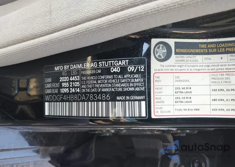 2013 Mercedes-Benz C 250 Luxury/Sport from USA, damaged, VIN WDDGF4HB8DA783486